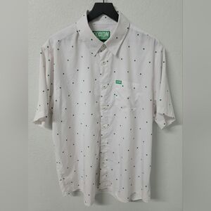 Dixxon Jameson White St Patricks Day Shamrock Clover Shirt Men's XL